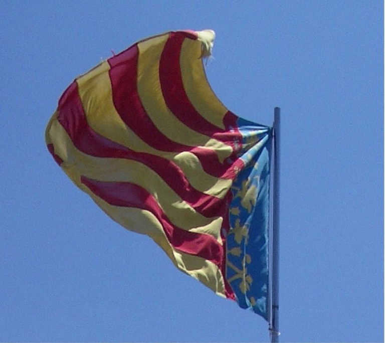die valencianische flagge
