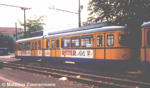 GT6 Nr. 1615 der Essener Verkehrs-AG.