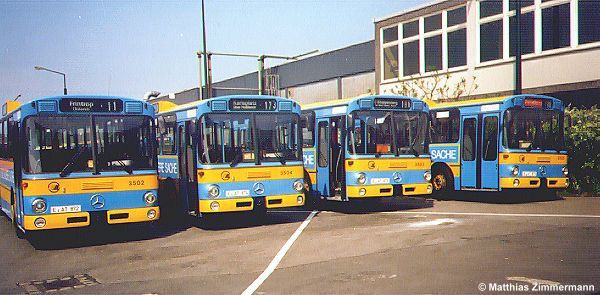 Buse 3502-3505 der Essener Verkehrs-AG