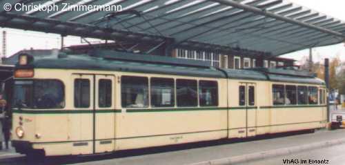 Museumswagen 705 der Essener Verkehrs-AG