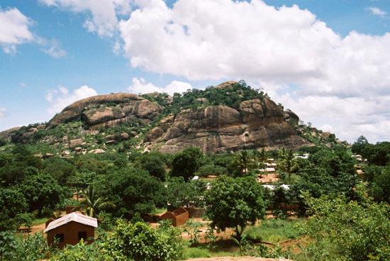 Die Masasi hills mitten in der Stadt