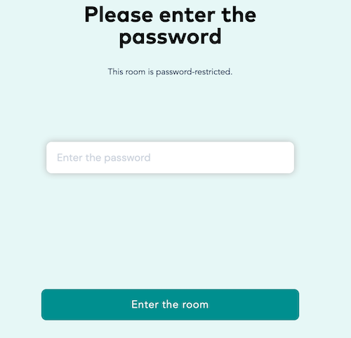 Screenshot Passwort eingeben