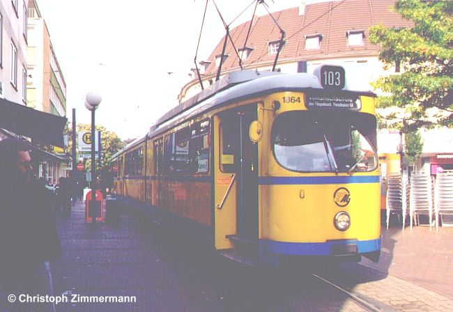 GT8 Nr. 1852 der Essener Verkehrs-AG.